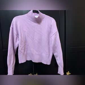 APRICOT Lilac Cowl Neck Sweater size 10 Cottagecore Scandi Girl cozy knit